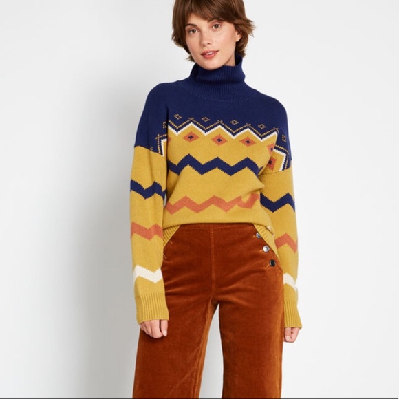 Modcloth Sweaters - Modcloth Make Mine Cozy Fair Isle Sweater